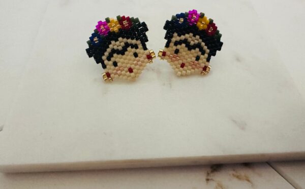 Celebrate Art and Culture with Handcrafted Frida Kahlo Beaded Earrings